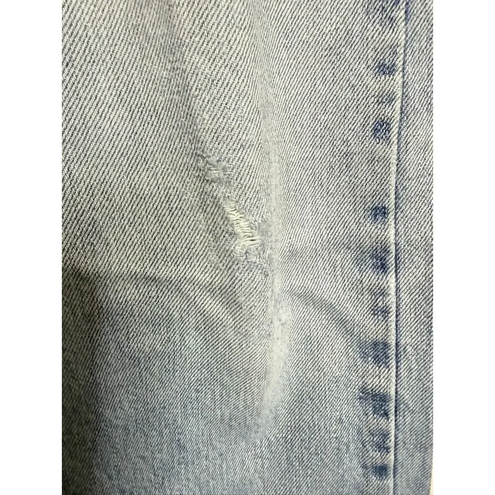 Levi's 505 Mens‎ Jeans 36x30 Light Wash Regular Fit Denim Pants Cotton